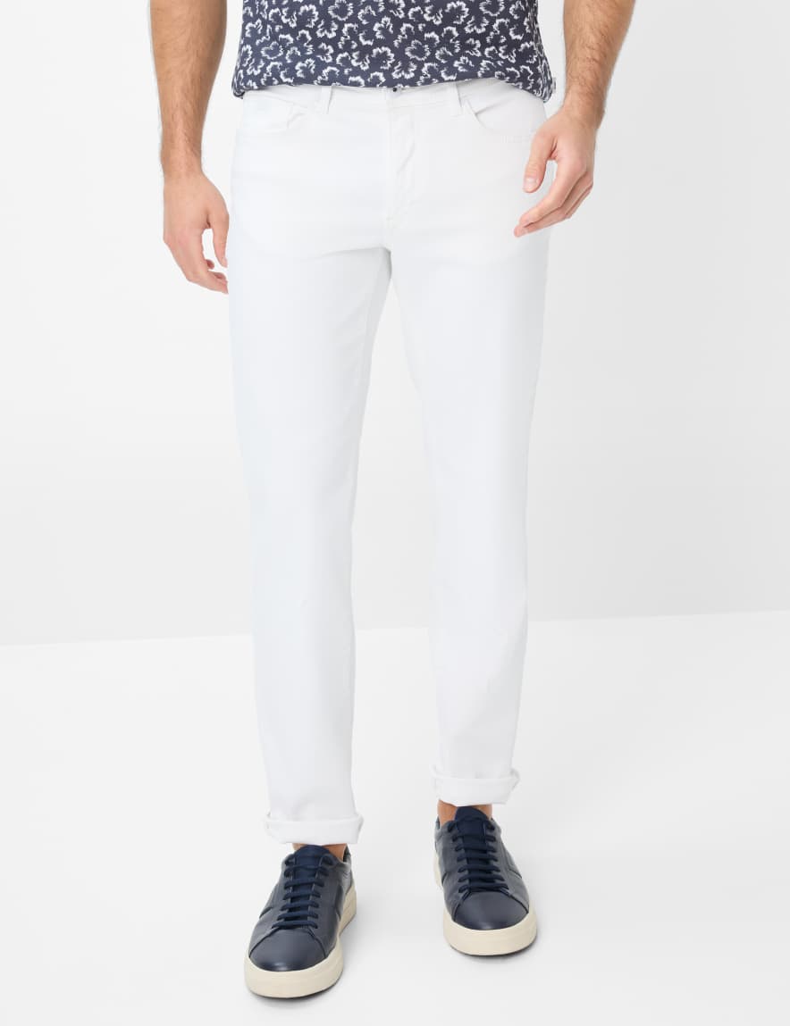eurex by brax Men's fashion Jeans Style CADIZ Denim White Straight Fit