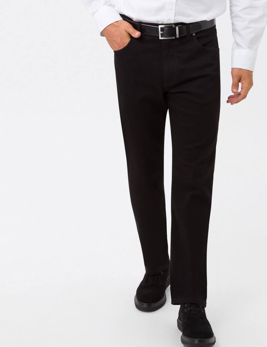 eurex by brax Men's fashion Jeans Style CARLOS Black Regular Fit