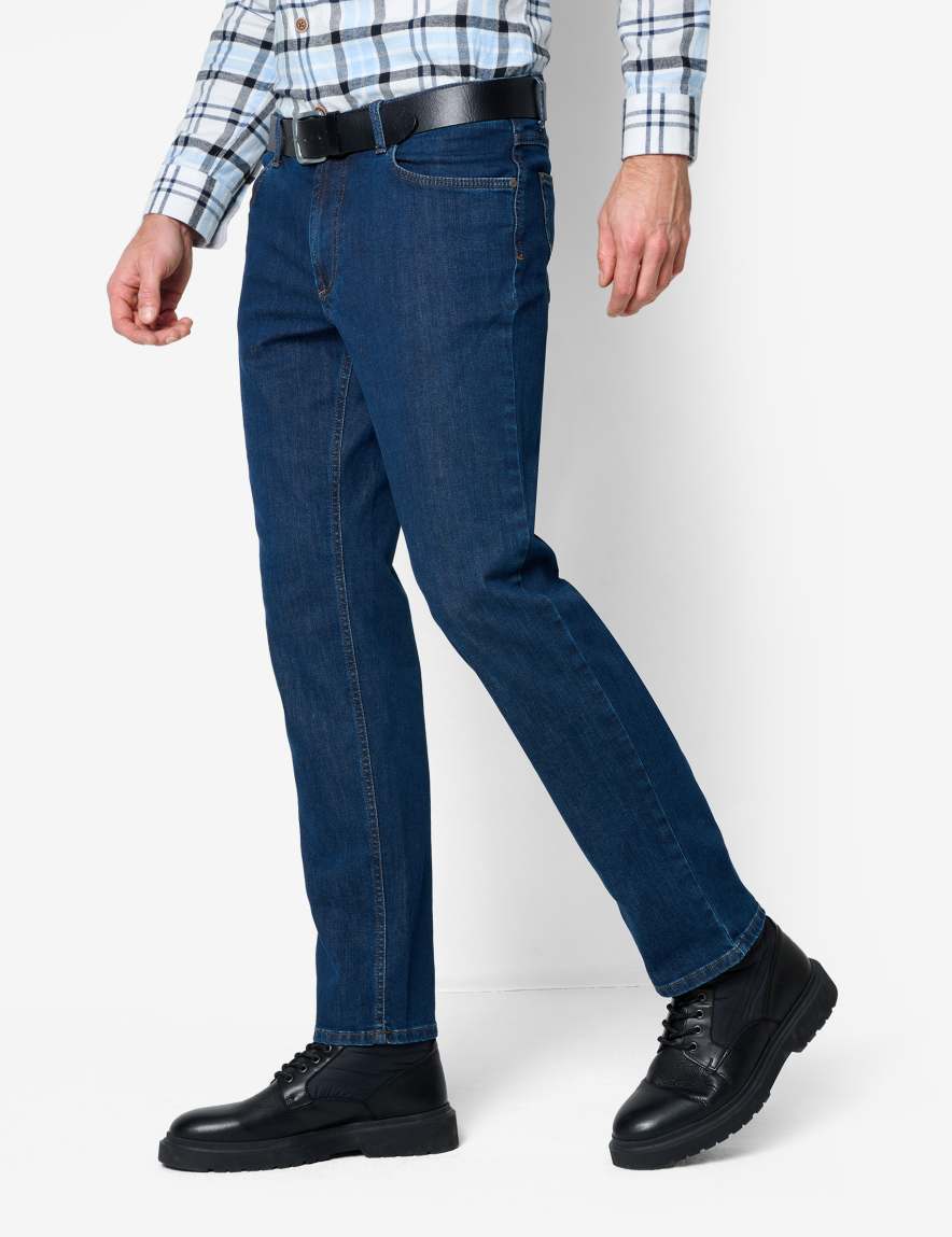 Eurex By Brax Men's Fashion Jeans Style CARLOS Dark Blue Regular Fit