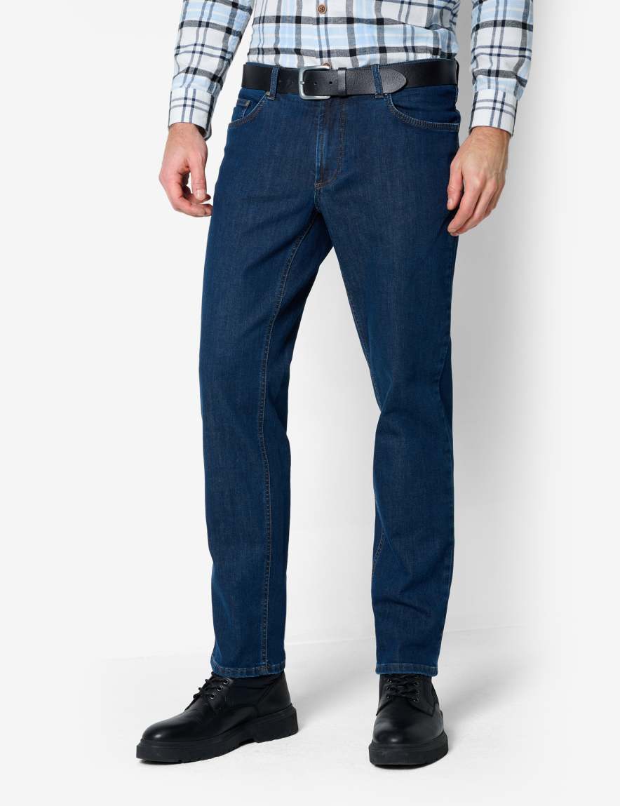 eurex by brax Men's fashion Jeans Style CARLOS Dark Blue Regular Fit