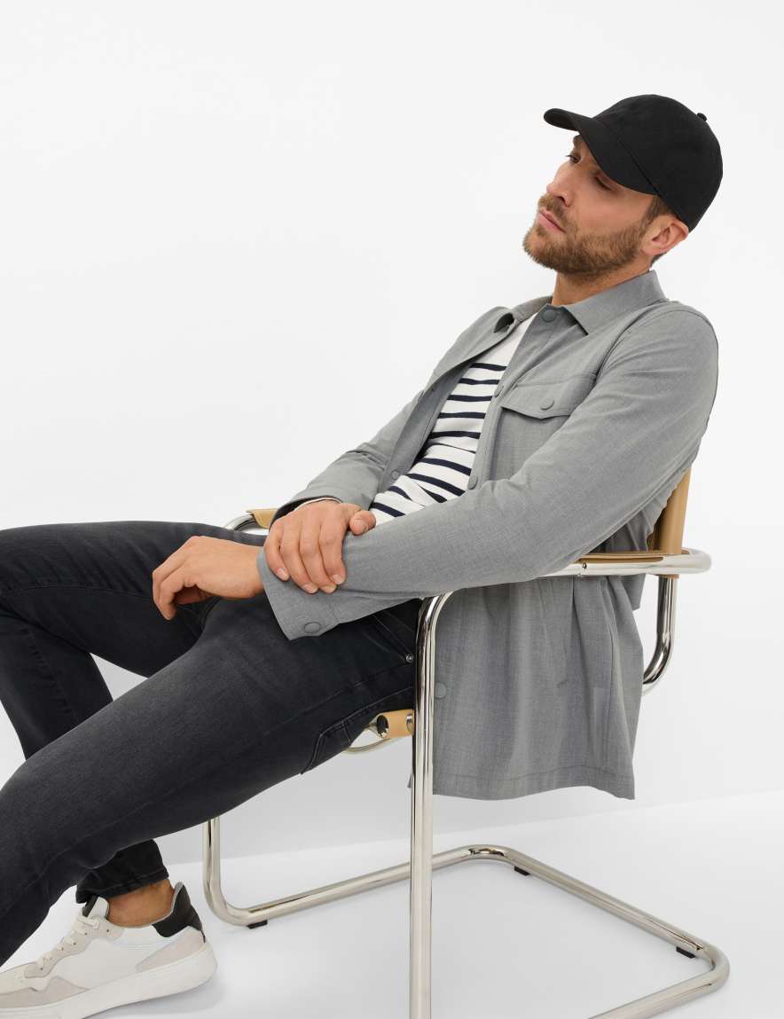 Eurex By Brax Men's Fashion Jeans Style CHRIS Denim Dark Gray