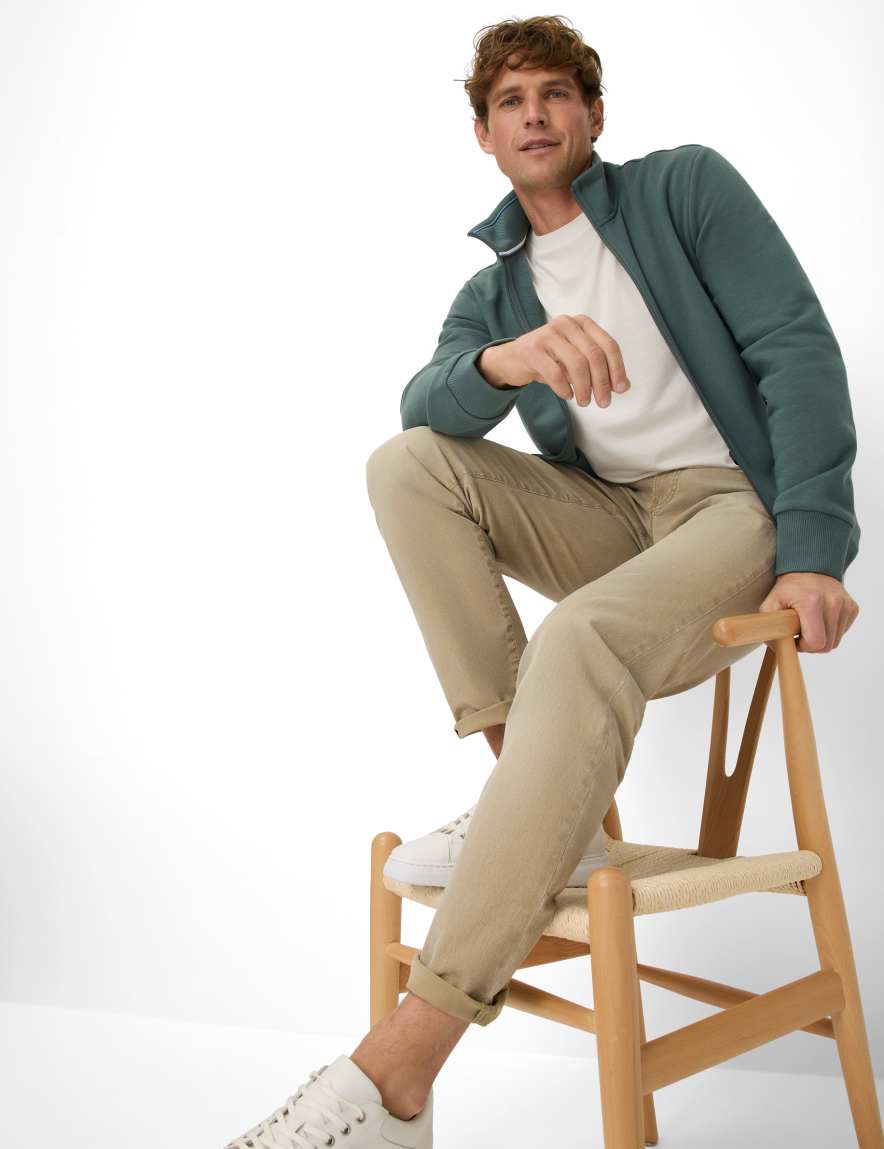 Eurex By Brax Men's Fashion Jeans Style CHUCK Denim Beige Modern Fit