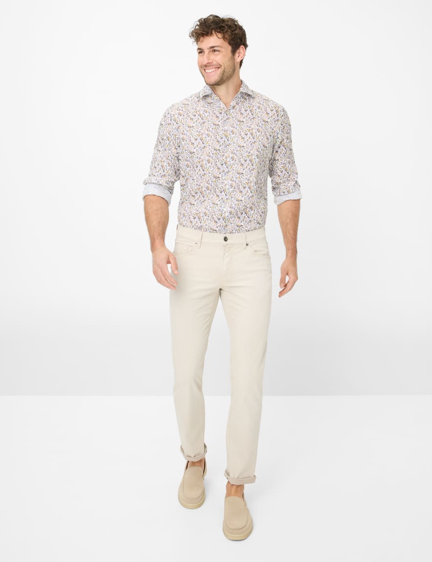 Eurex By Brax Men's Fashion Jeans Style CHUCK Denim Beige Modern Fit