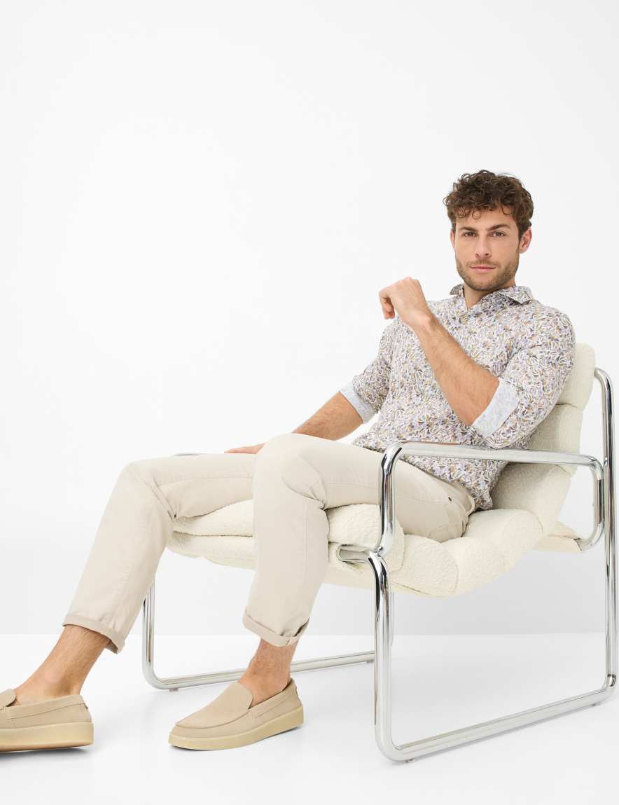 Eurex By Brax Men's Fashion Jeans Style CHUCK Denim Beige Modern Fit