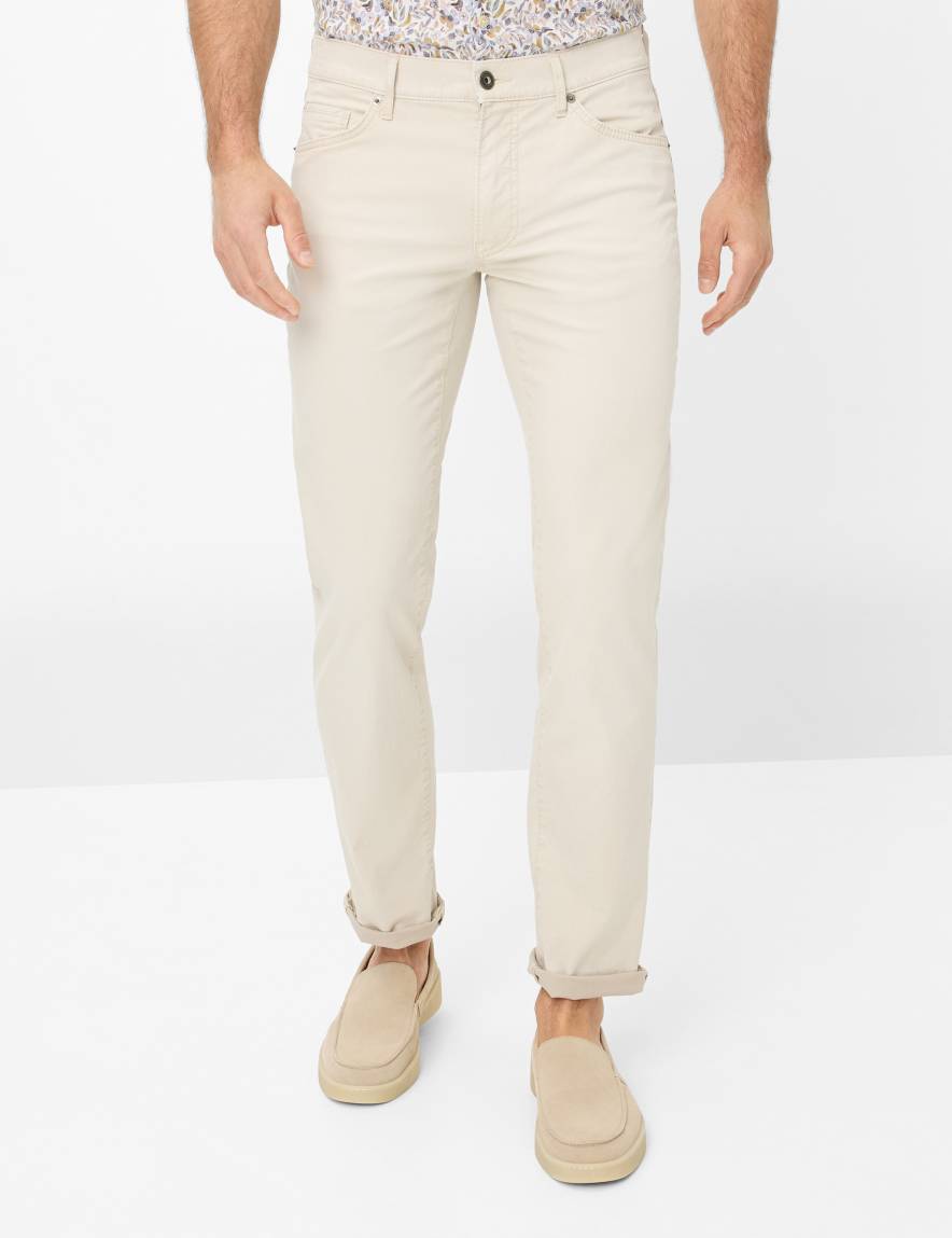 eurex by brax Men's fashion Jeans Style CHUCK Denim Beige Modern Fit