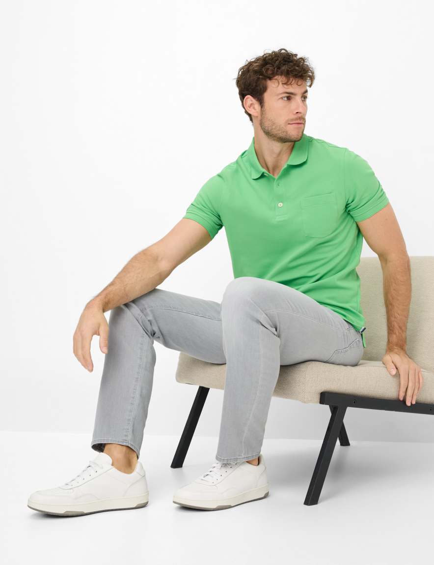 Eurex By Brax Men's Fashion Jeans Style CHUCK Denim Light Gray Modern Fit