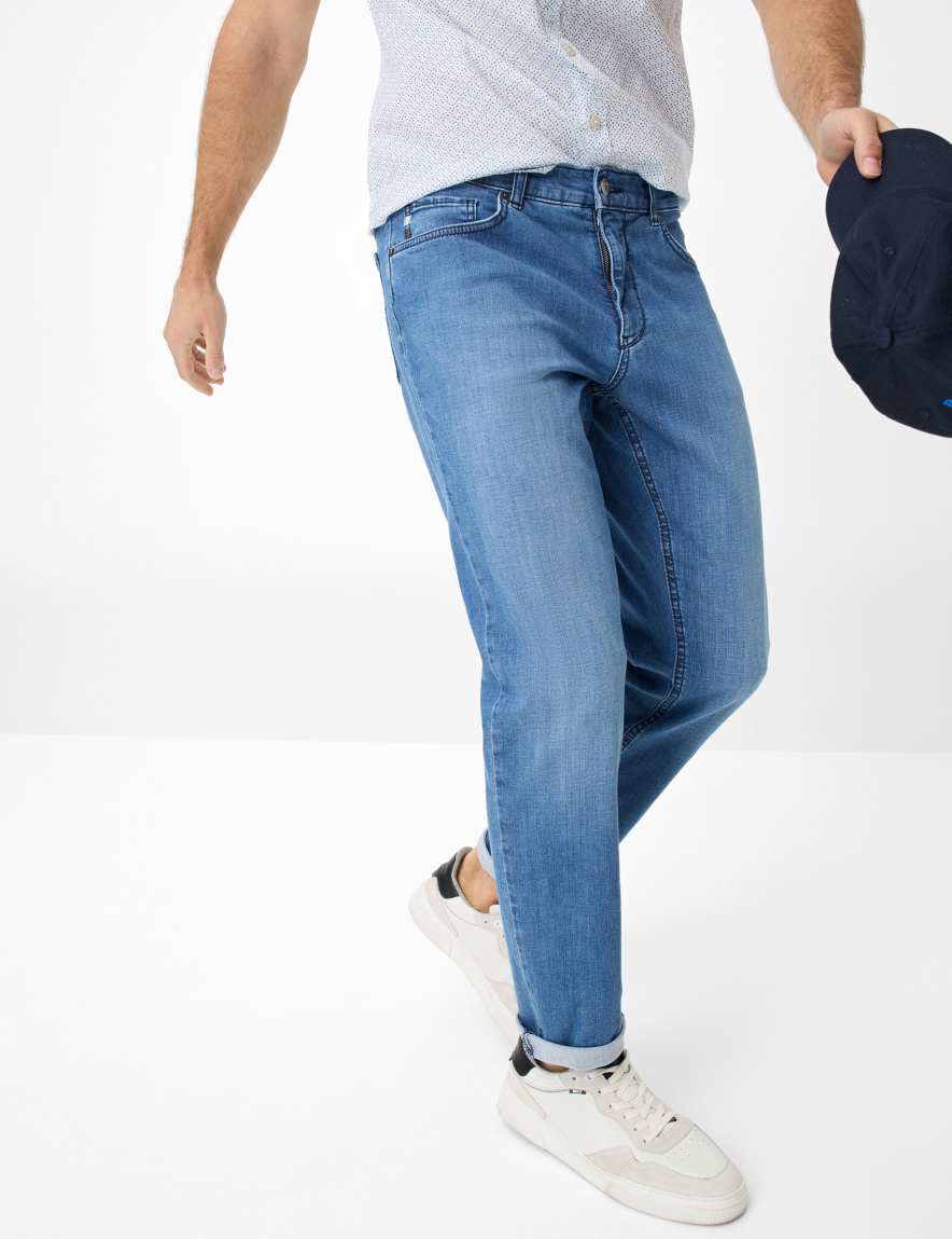 Eurex By Brax Men's Fashion Jeans Style COOPER Denim Blue Regular Fit