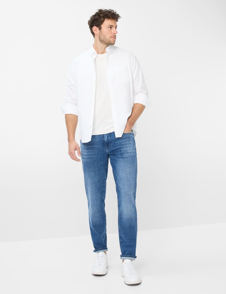 Eurex By Brax Men's Fashion Jeans Style CURT Denim Blue Relaxed Fit