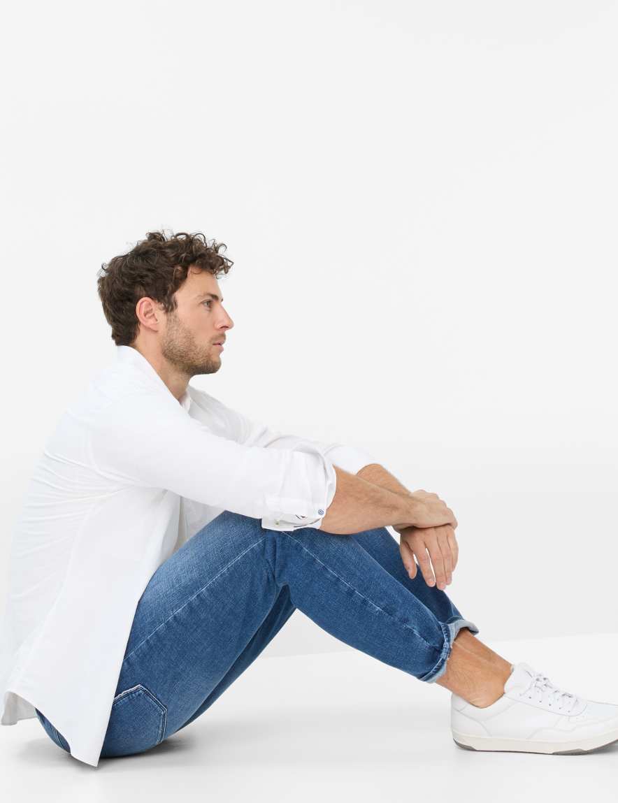 Eurex By Brax Men's Fashion Jeans Style CURT Denim Blue Relaxed Fit