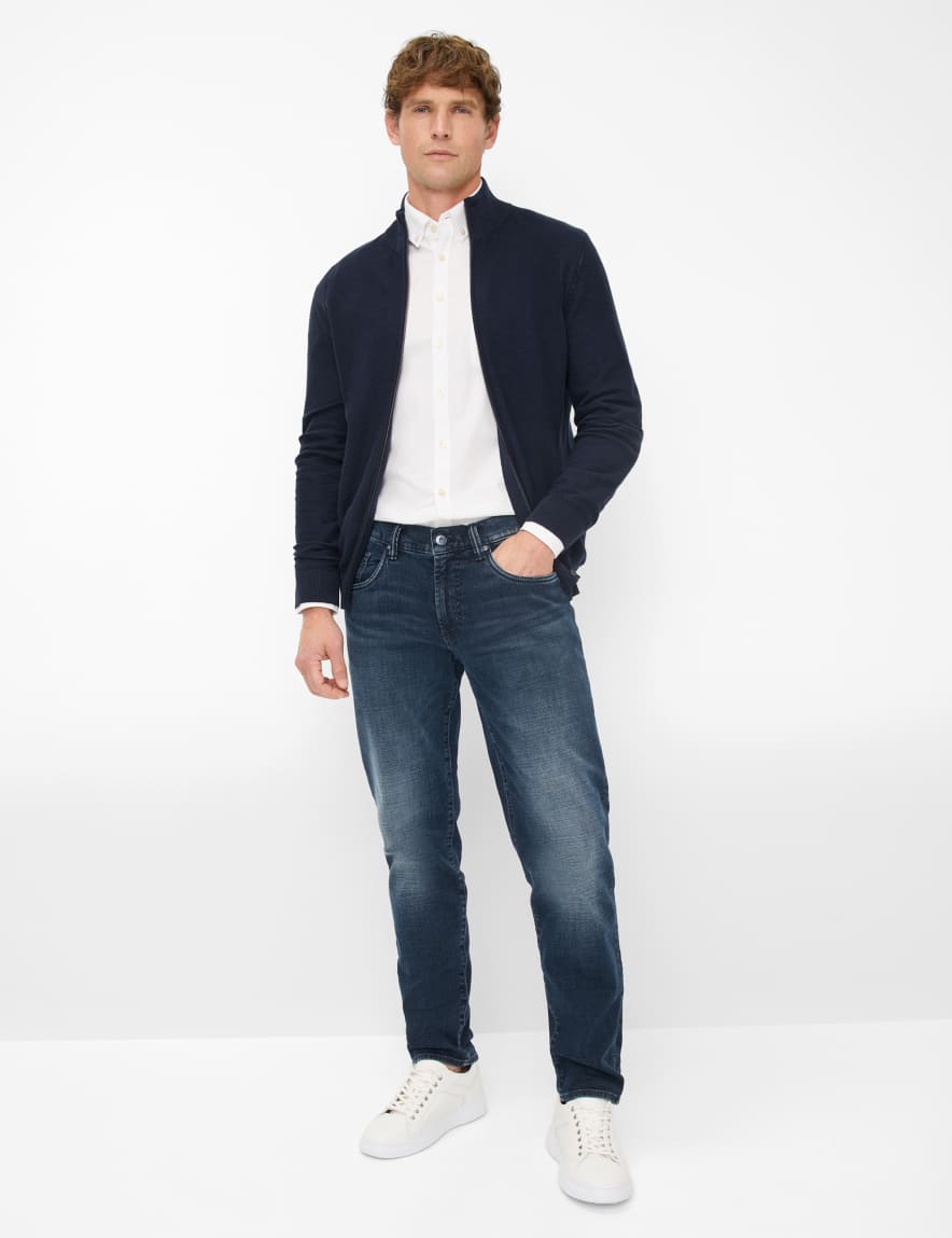 Eurex By Brax Men's Fashion Jeans Style CURT Denim Dark Blue Relaxed Fit