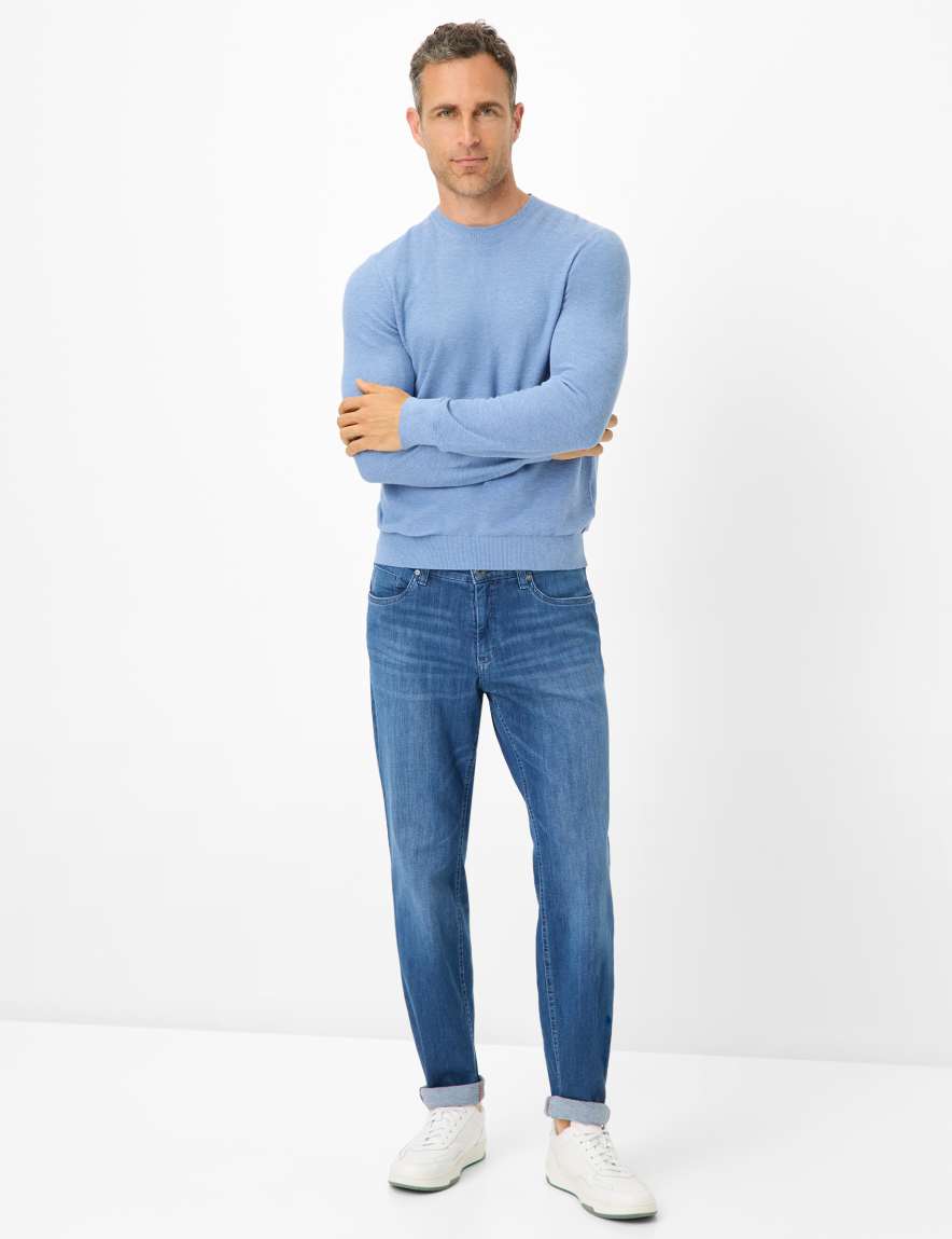 Eurex By Brax Men's Fashion Jeans Style LASSE Denim Blue Regular Fit