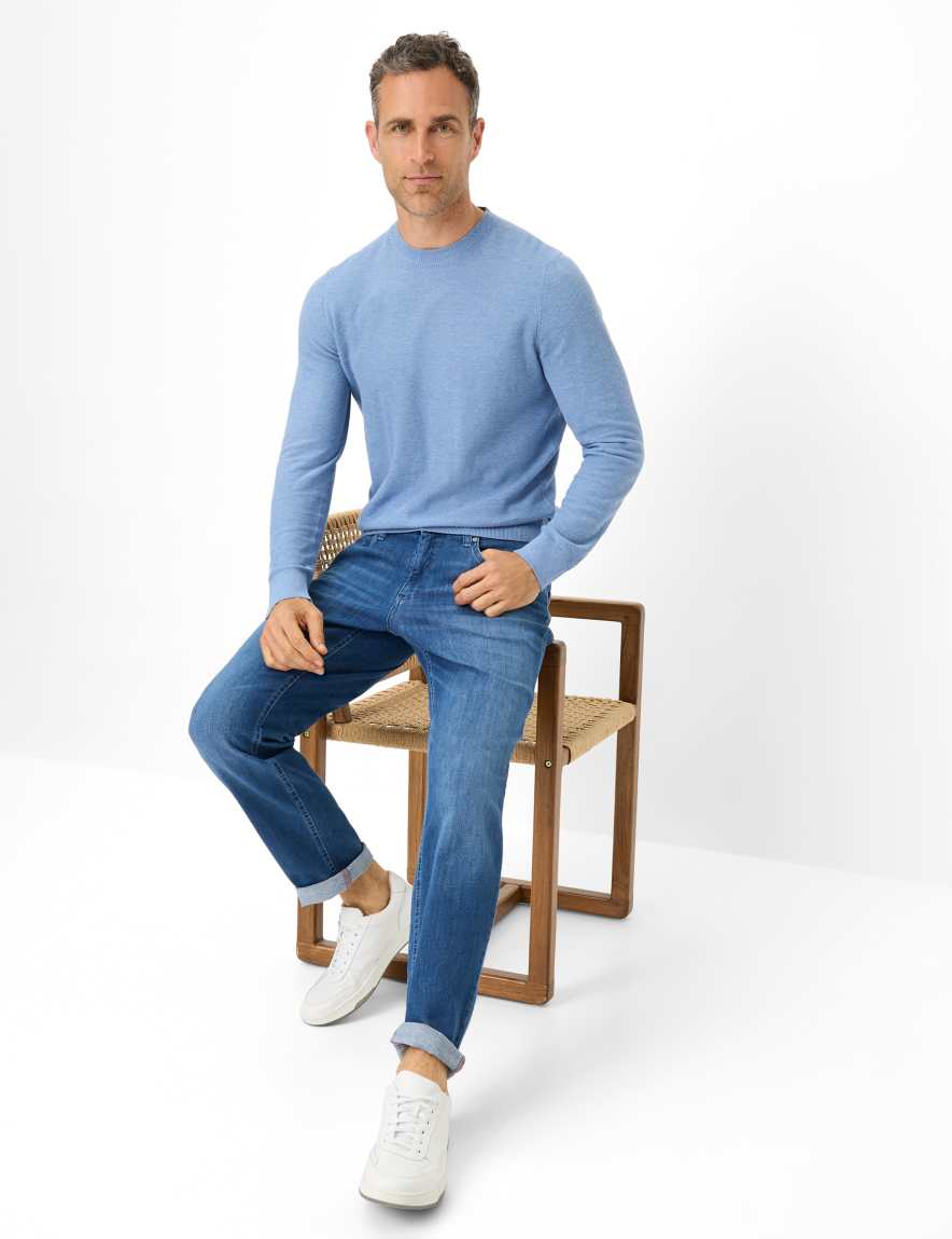 Eurex By Brax Men's Fashion Jeans Style LASSE Denim Blue Regular Fit