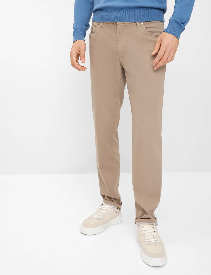 eurex by brax Men's fashion Jeans Style LUKE Brown Regular Fit
