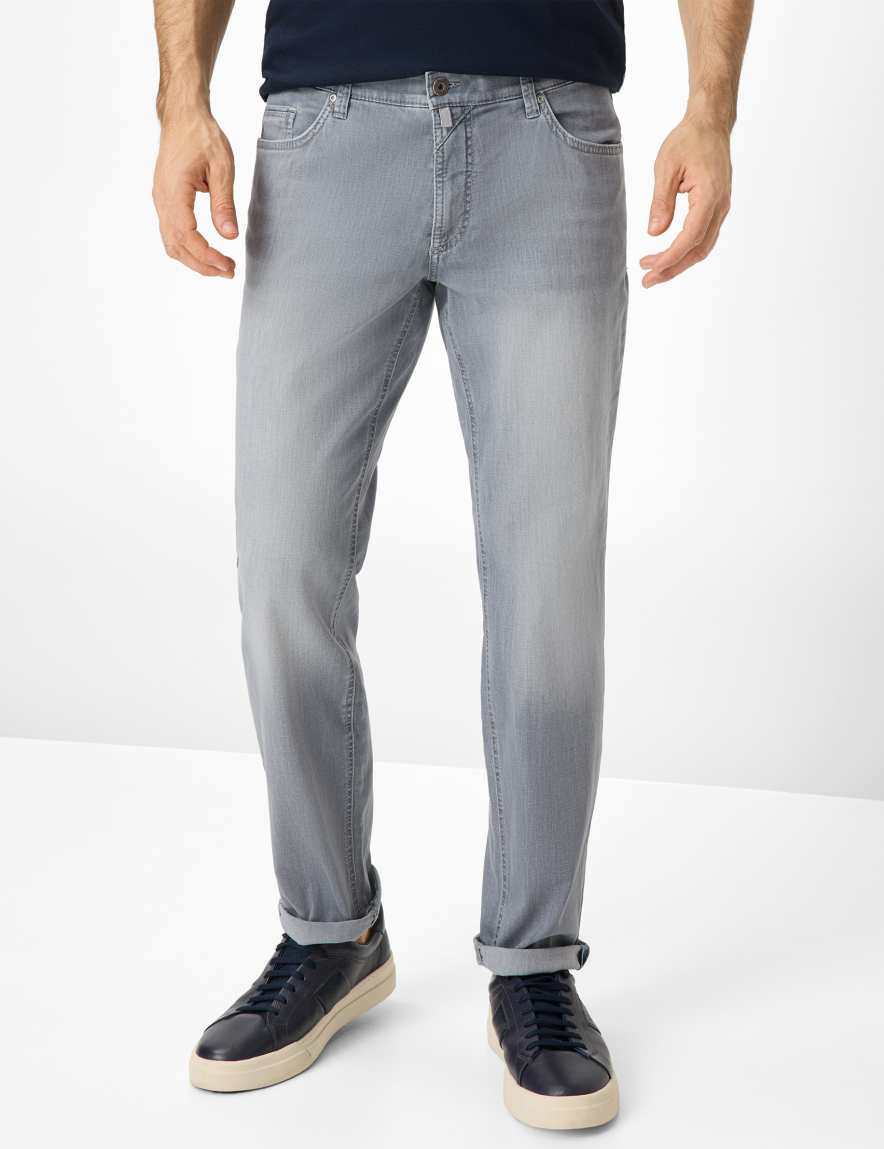 eurex by brax Men's fashion Jeans Style LUKE Denim Light Gray Regular Fit