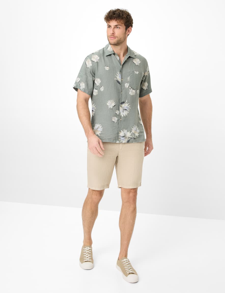 Eurex By Brax Men's Fashion Pants | Bermudas Style BALU Beige Modern Fit