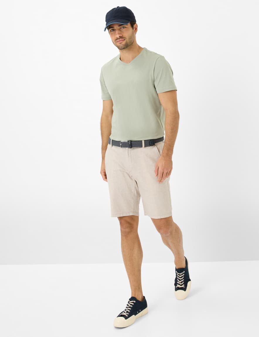 Eurex By Brax Men's Fashion Pants | Bermudas Style BALU Beige Modern Fit