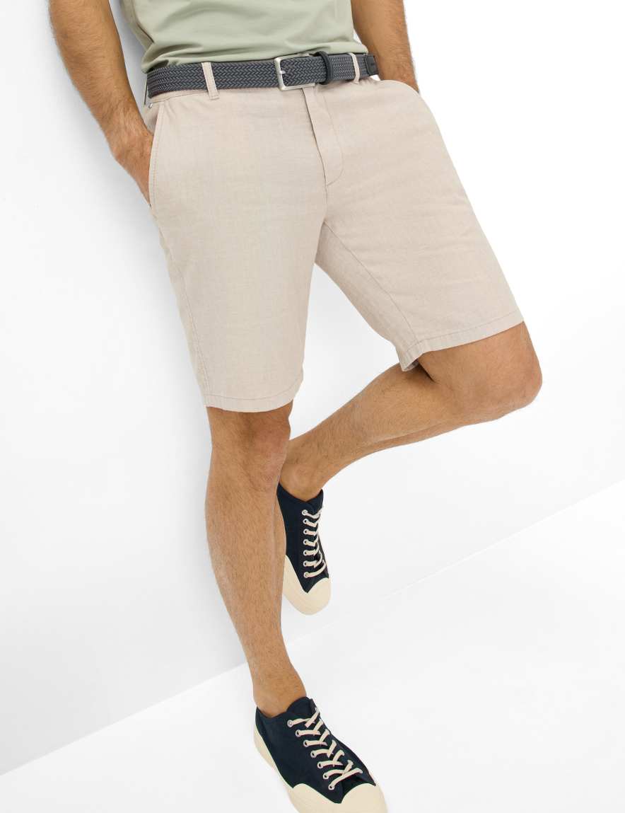 Eurex By Brax Men's Fashion Pants | Bermudas Style BALU Beige Modern Fit