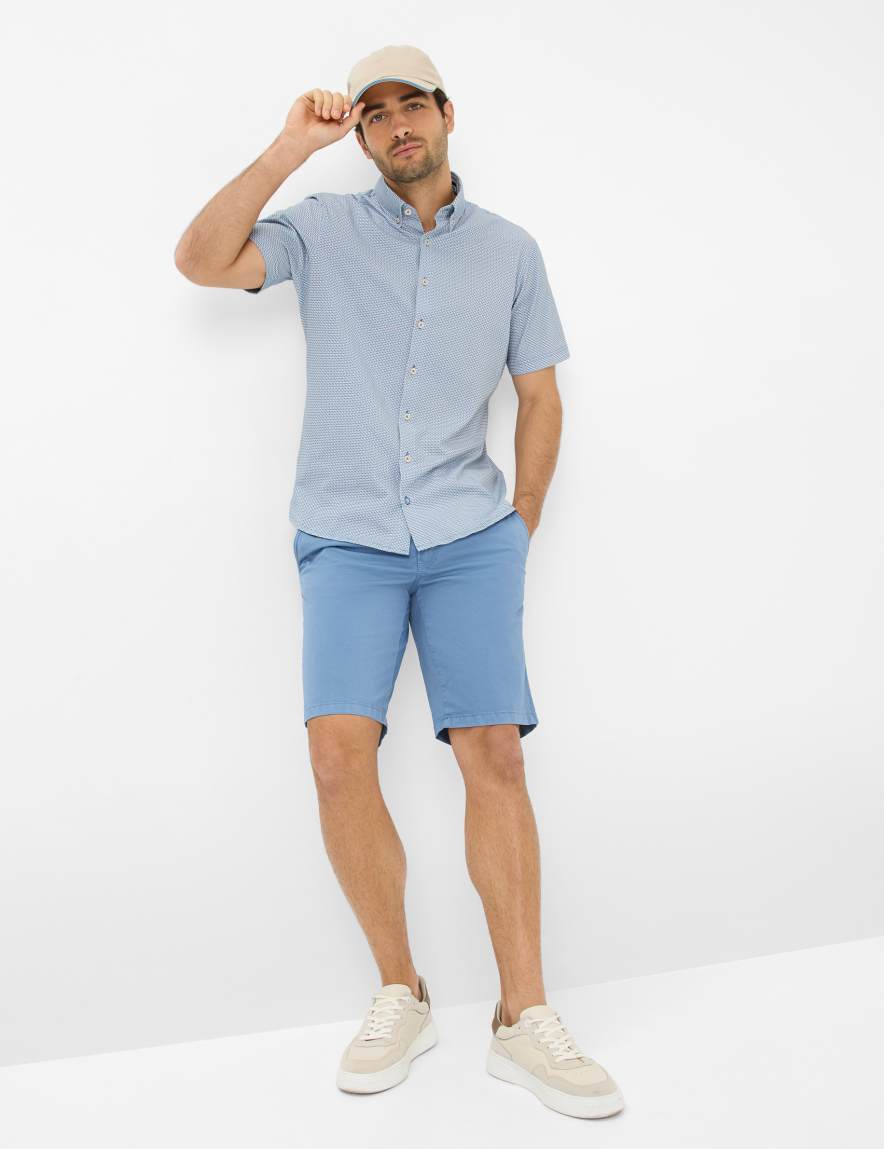 Eurex By Brax Men's Fashion Pants | Bermudas Style BARI Blue Regular Fit