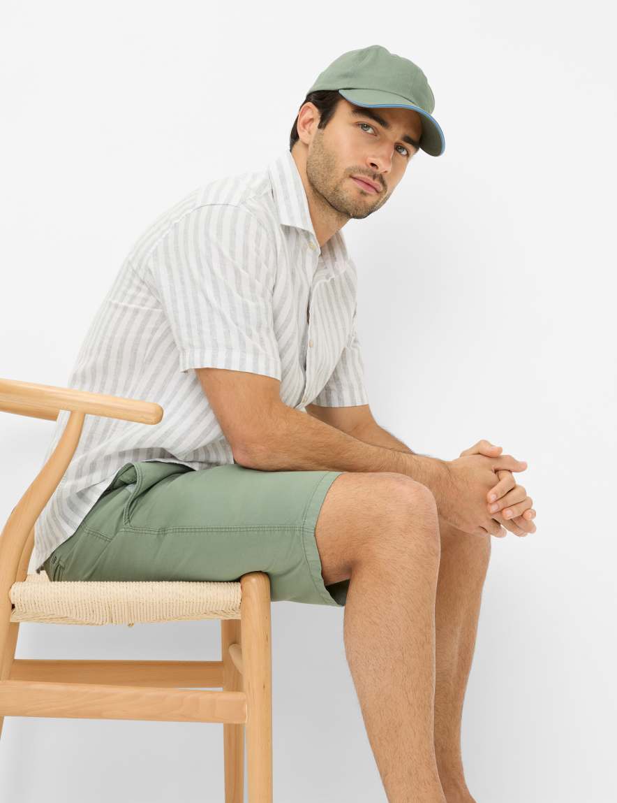 Eurex By Brax Men's Fashion Pants | Bermudas Style BARI Green Regular Fit