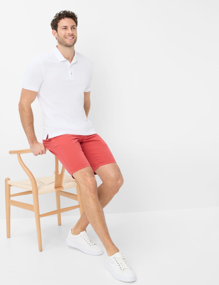 Eurex By Brax Men's Fashion Pants | Bermudas Style BARI Red Regular Fit