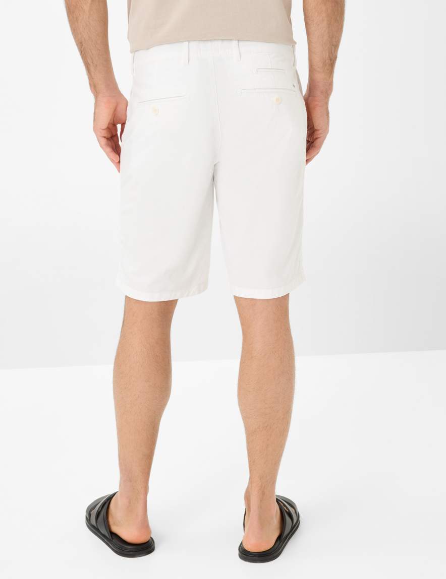 Eurex By Brax Men's Fashion Pants | Bermudas Style BARI White Regular Fit