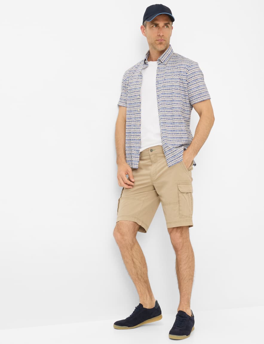 Eurex By Brax Men's Fashion Pants | Bermudas Style BODO Brown Regular Fit