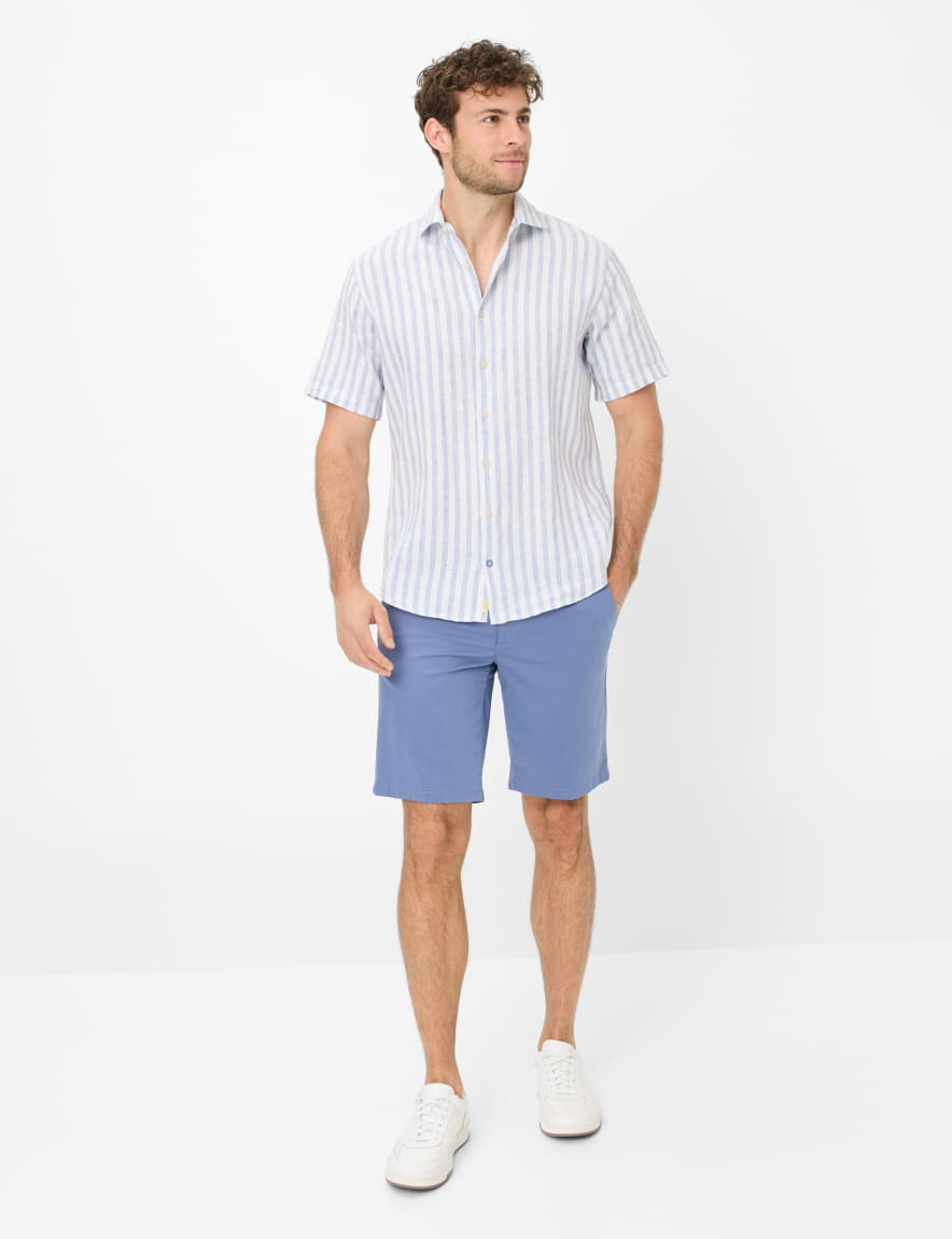 Eurex By Brax Men's Fashion Pants | Bermudas Style BOZEN Blue Regular Fit