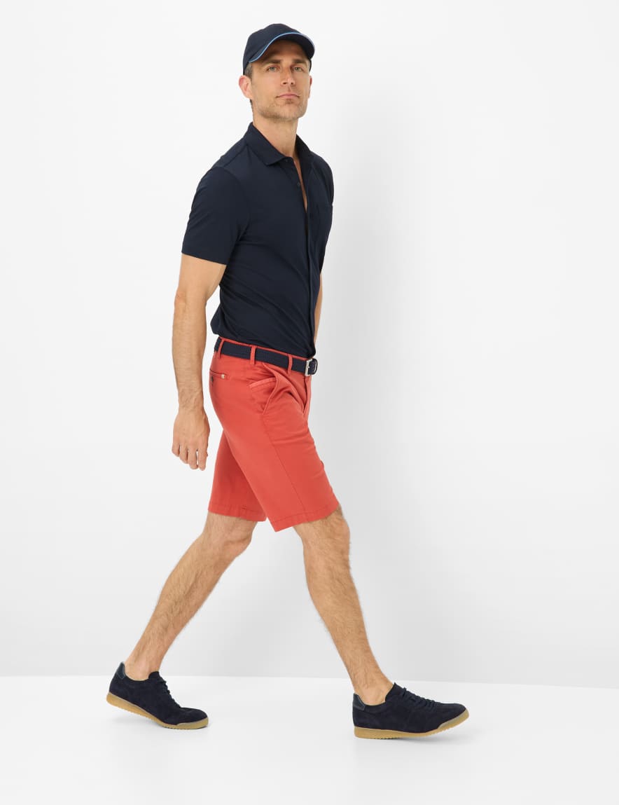 Eurex By Brax Men's Fashion Pants | Bermudas Style BURT Red Regular Fit