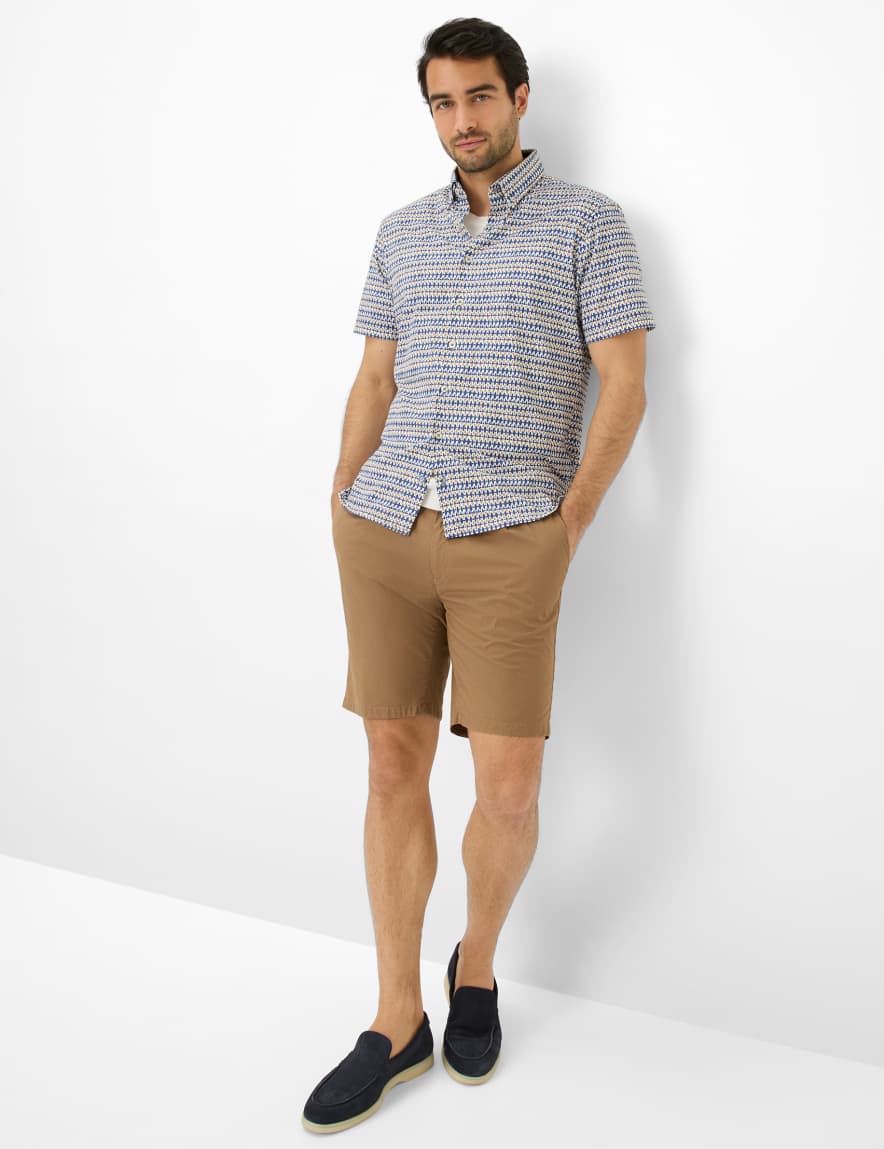 Eurex By Brax Men's Fashion Pants | Bermudas Style TINO Brown Relaxed Fit