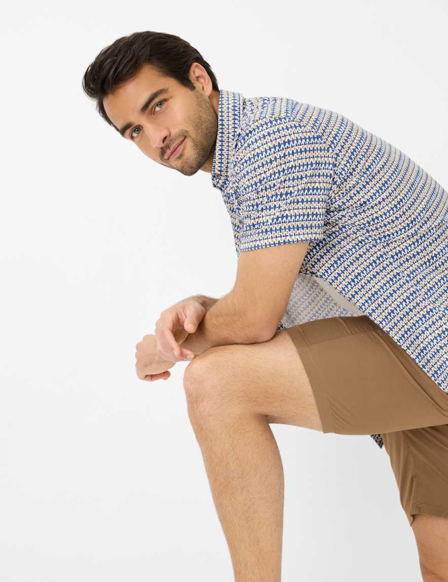 Eurex By Brax Men's Fashion Pants | Bermudas Style TINO Brown Relaxed Fit
