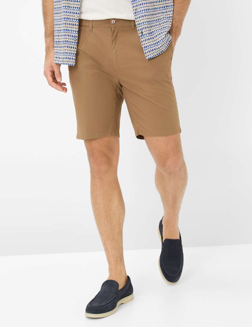 eurex by brax Men's fashion Pants | Bermudas Style TINO Brown Relaxed Fit