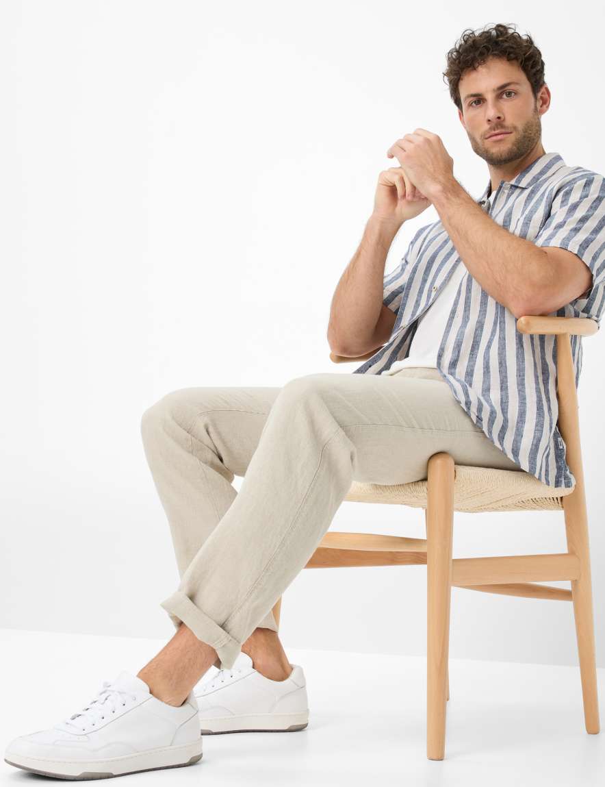 Eurex By Brax Men's Fashion Pants | Chinos Style EVANS Beige Regular Fit