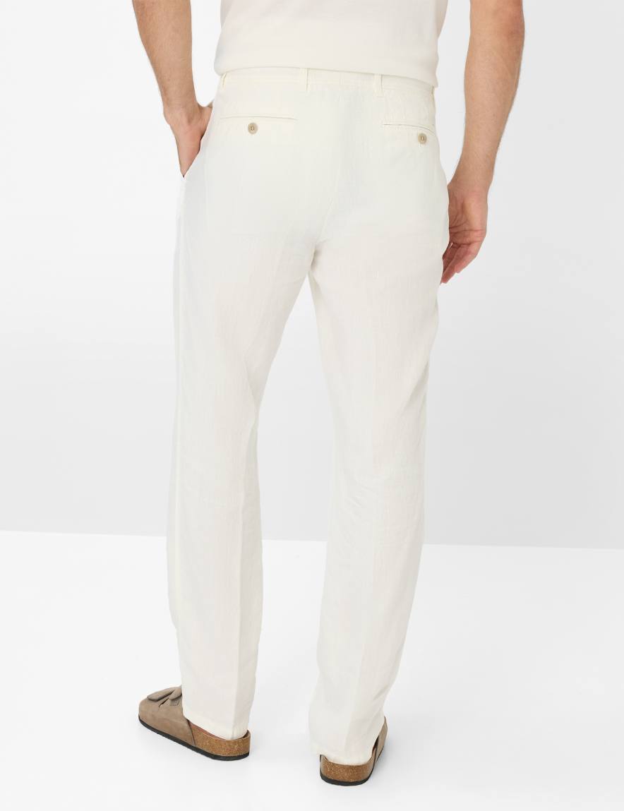 Eurex By Brax Men's Fashion Pants | Chinos Style EVANS White Regular Fit