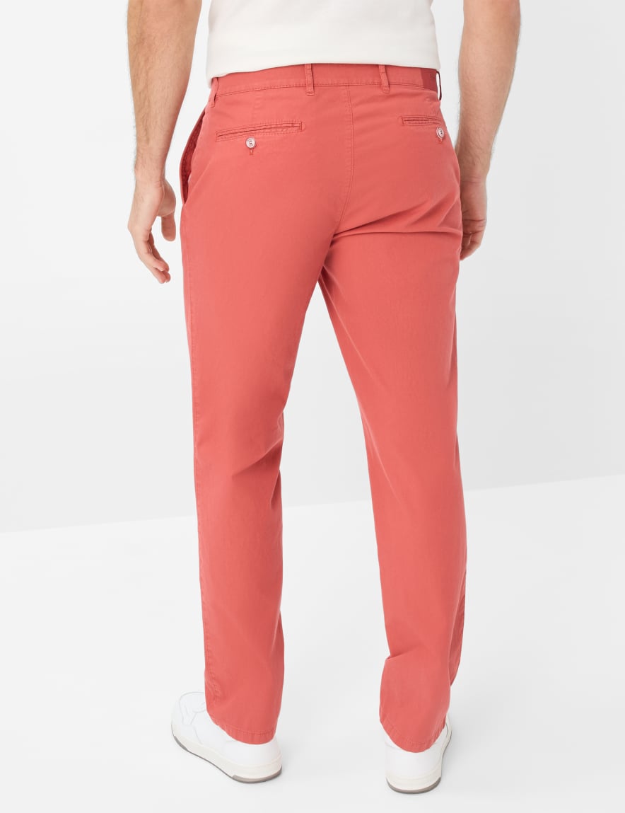 Eurex By Brax Men's Fashion Pants | Chinos Style EVEREST Red Regular Fit