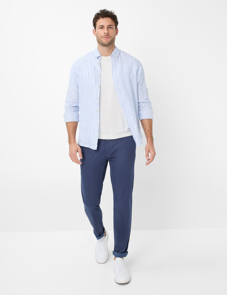 Eurex By Brax Men's Fashion Pants | Chinos Style FABIO Blue Modern Fit