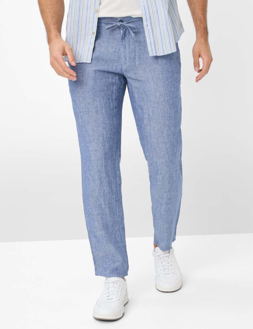 eurex by brax Men's fashion Pants | Chinos Style FABIO Blue Modern Fit