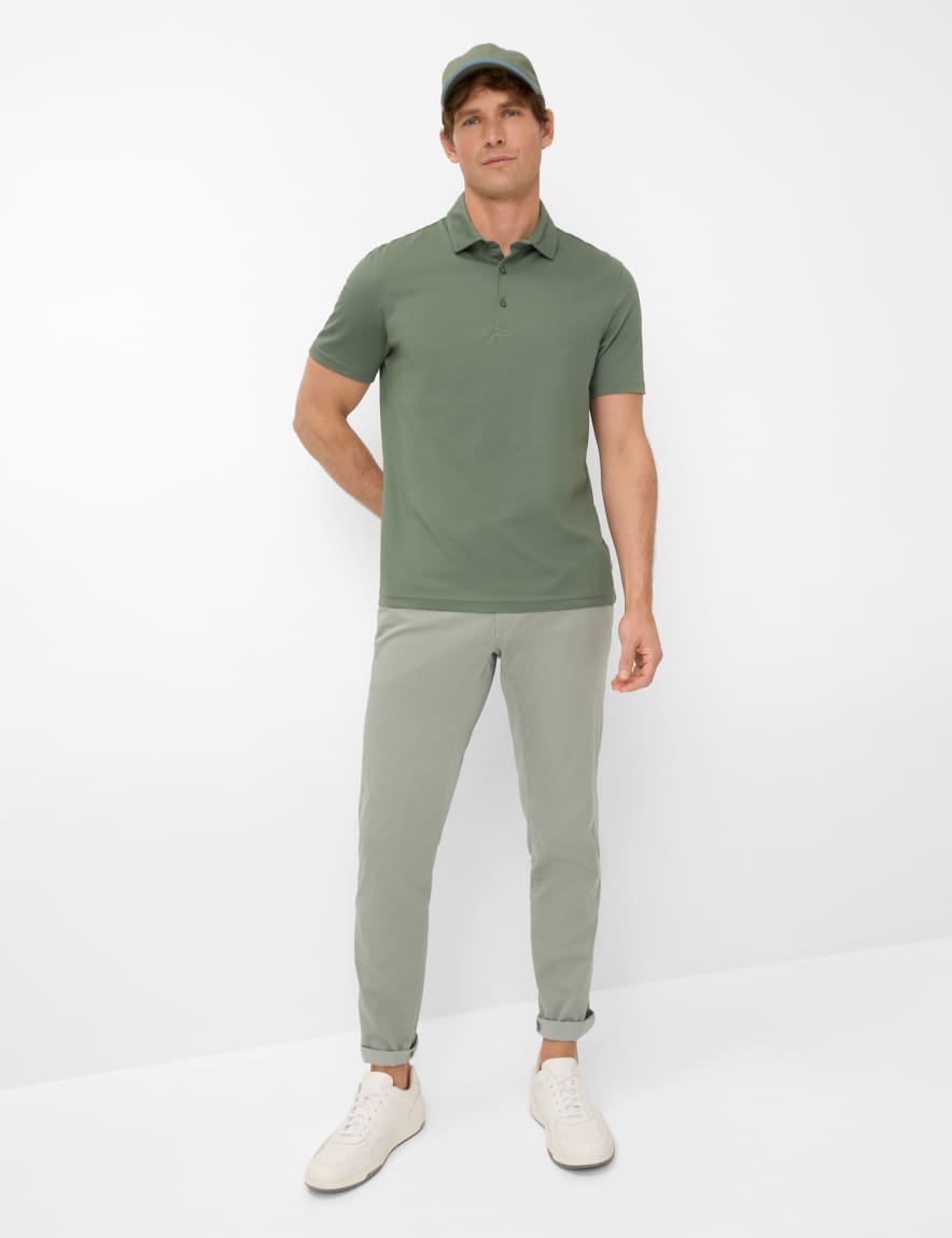 Eurex By Brax Men's Fashion Pants | Chinos Style FABIO Green Modern Fit