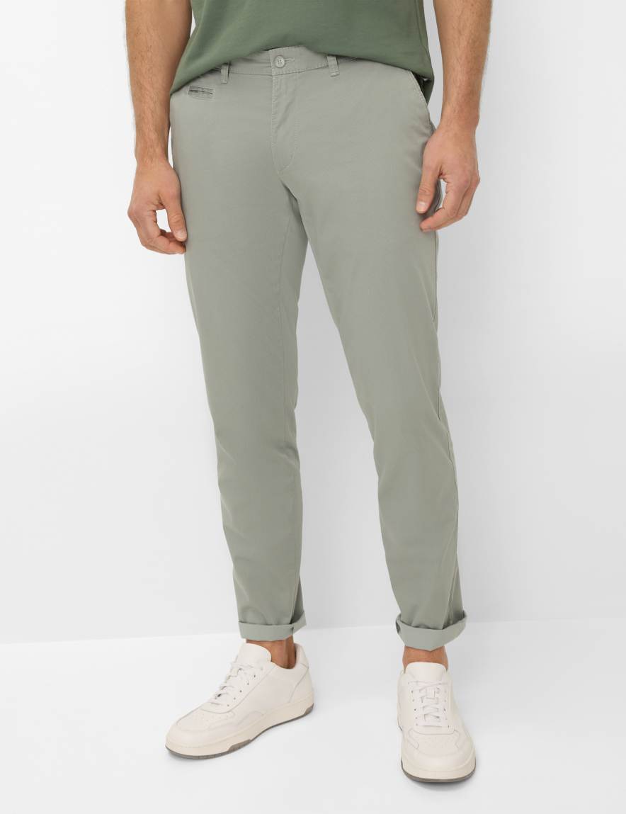eurex by brax Men's fashion Pants | Chinos Style FABIO Green Modern Fit