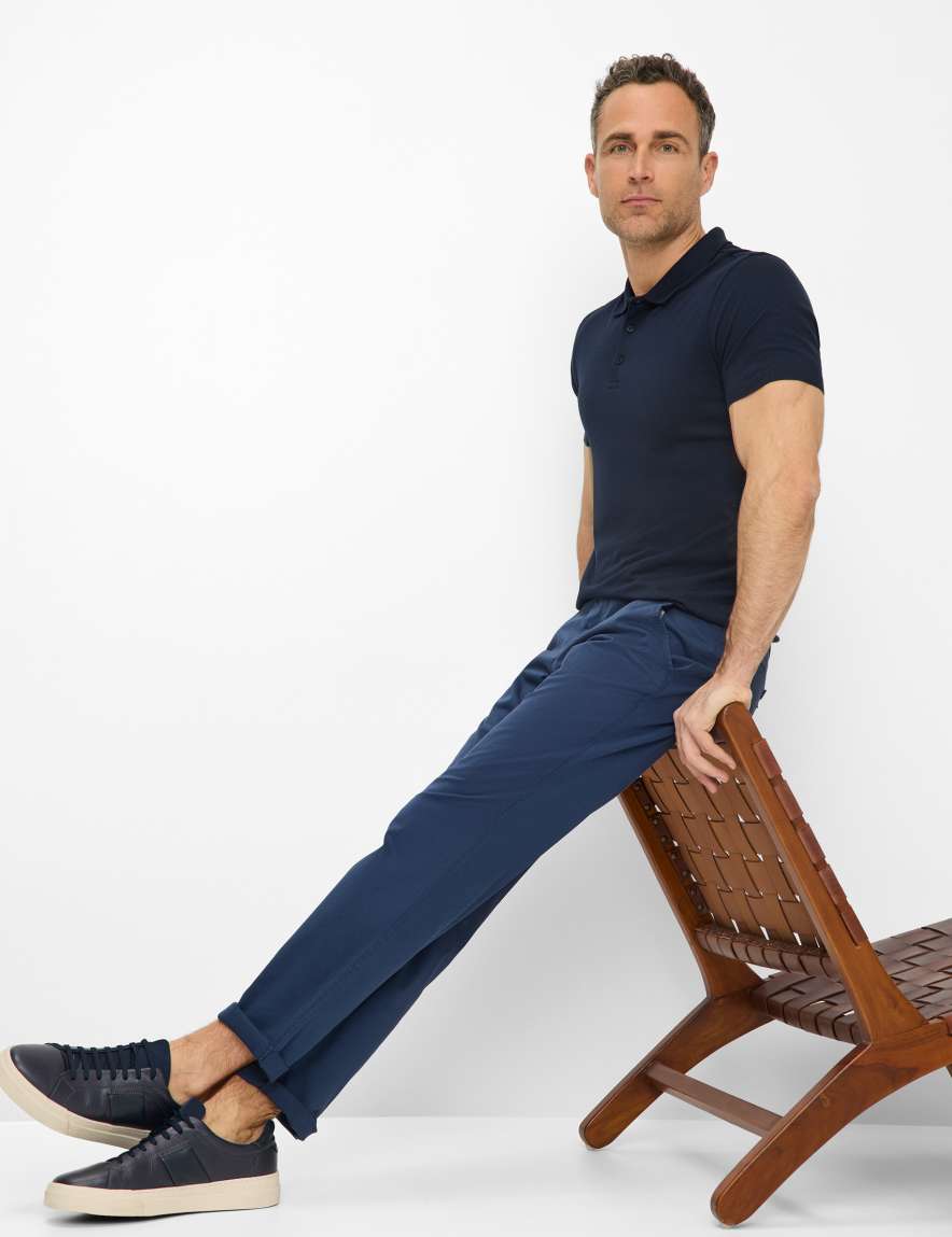 Eurex By Brax Men's Fashion Pants | Chinos Style JIM Blue Regular Fit