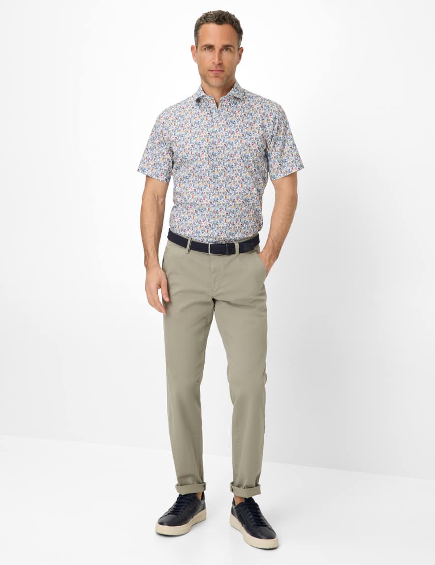 Eurex By Brax Men's Fashion Pants | Chinos Style JIM Green Regular Fit