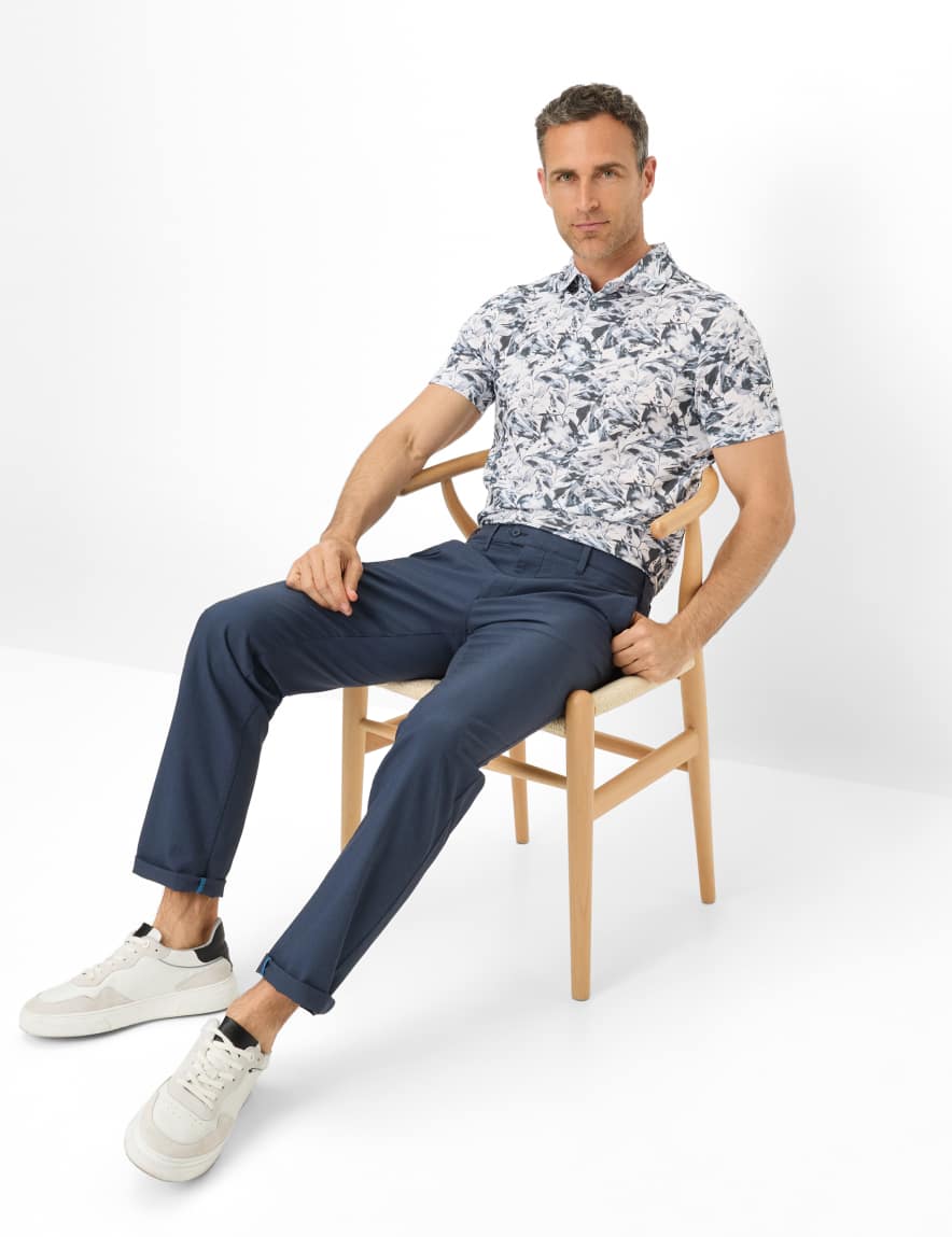 Eurex By Brax Men's Fashion Pants | Chinos Style JOE Blue Regular Fit