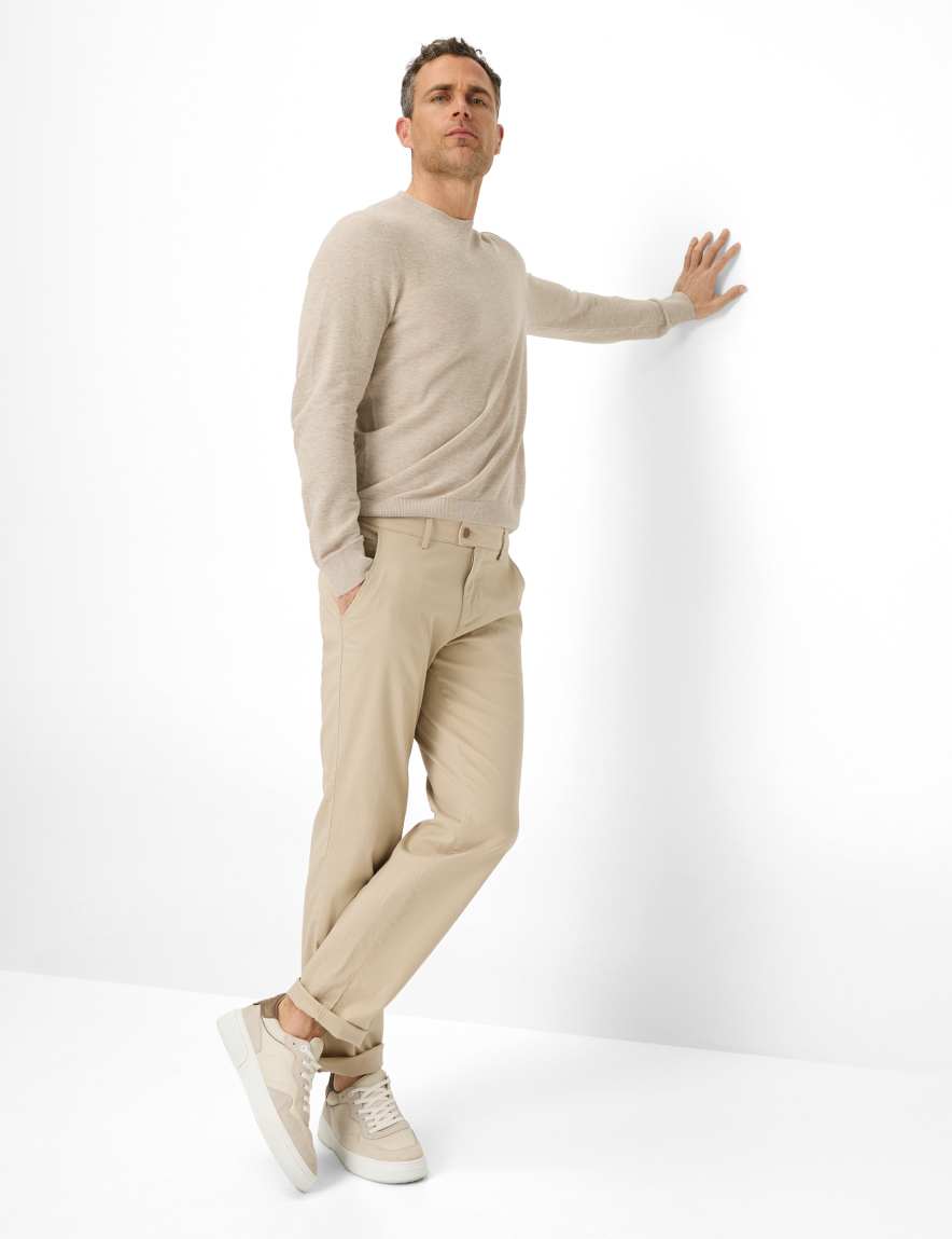 Eurex By Brax Men's Fashion Pants | Chinos Style THILO Beige Regular Fit