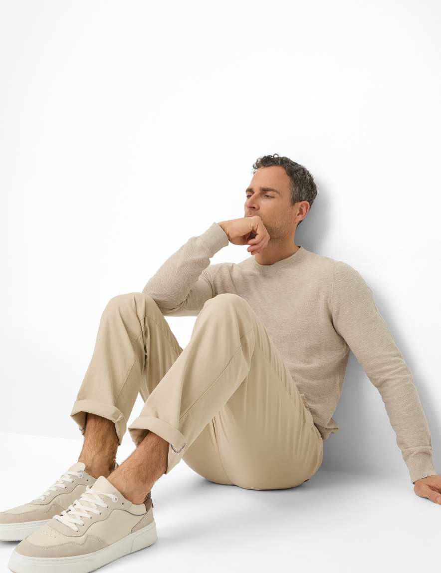 Eurex By Brax Men's Fashion Pants | Chinos Style THILO Beige Regular Fit