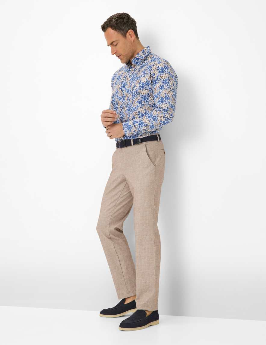 Eurex By Brax Men's Fashion Pants | Chinos Style THILO Beige Regular Fit