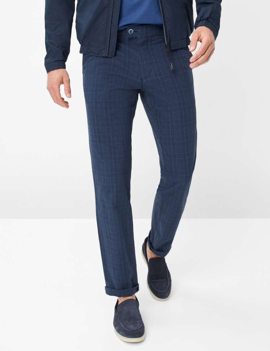 eurex by brax Men's fashion Pants | Chinos Style THILO Blue Regular Fit