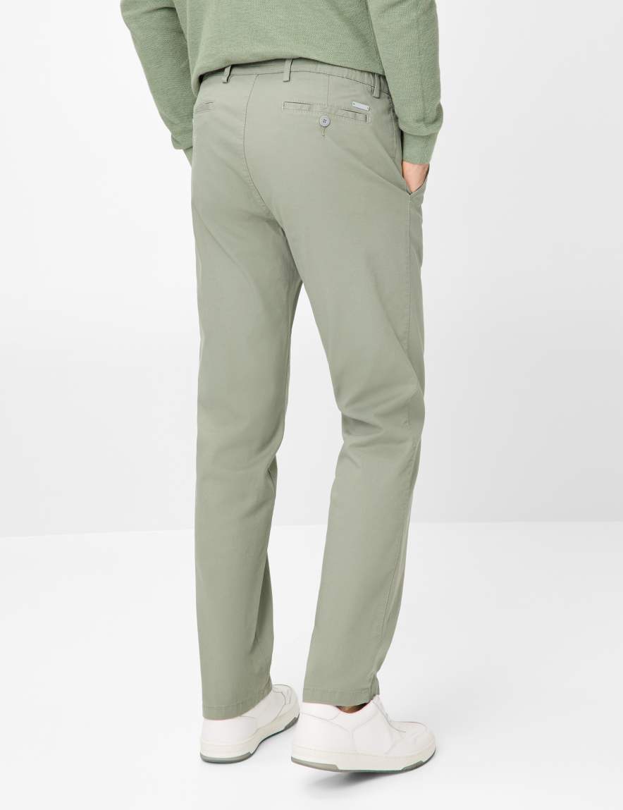 Eurex By Brax Men's Fashion Pants | Chinos Style THILO Green Regular Fit