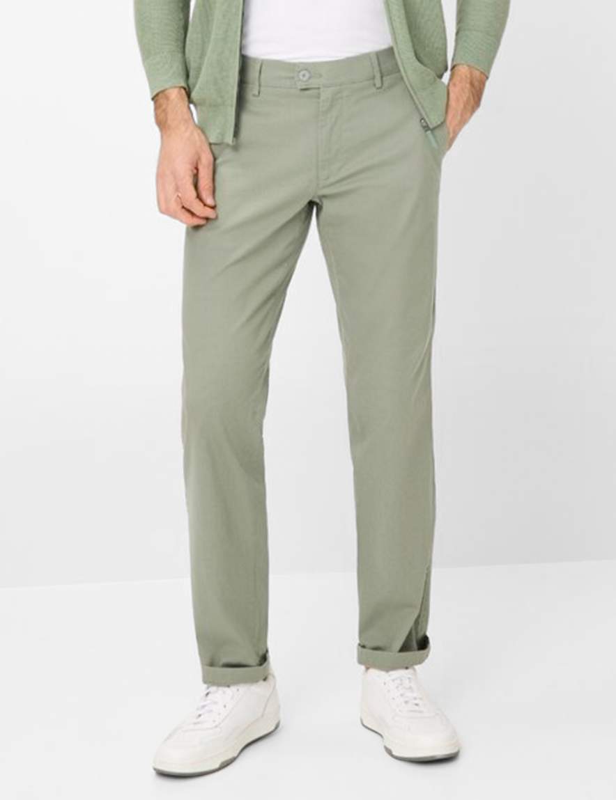 eurex by brax Men's fashion Pants | Chinos Style THILO Green Regular Fit