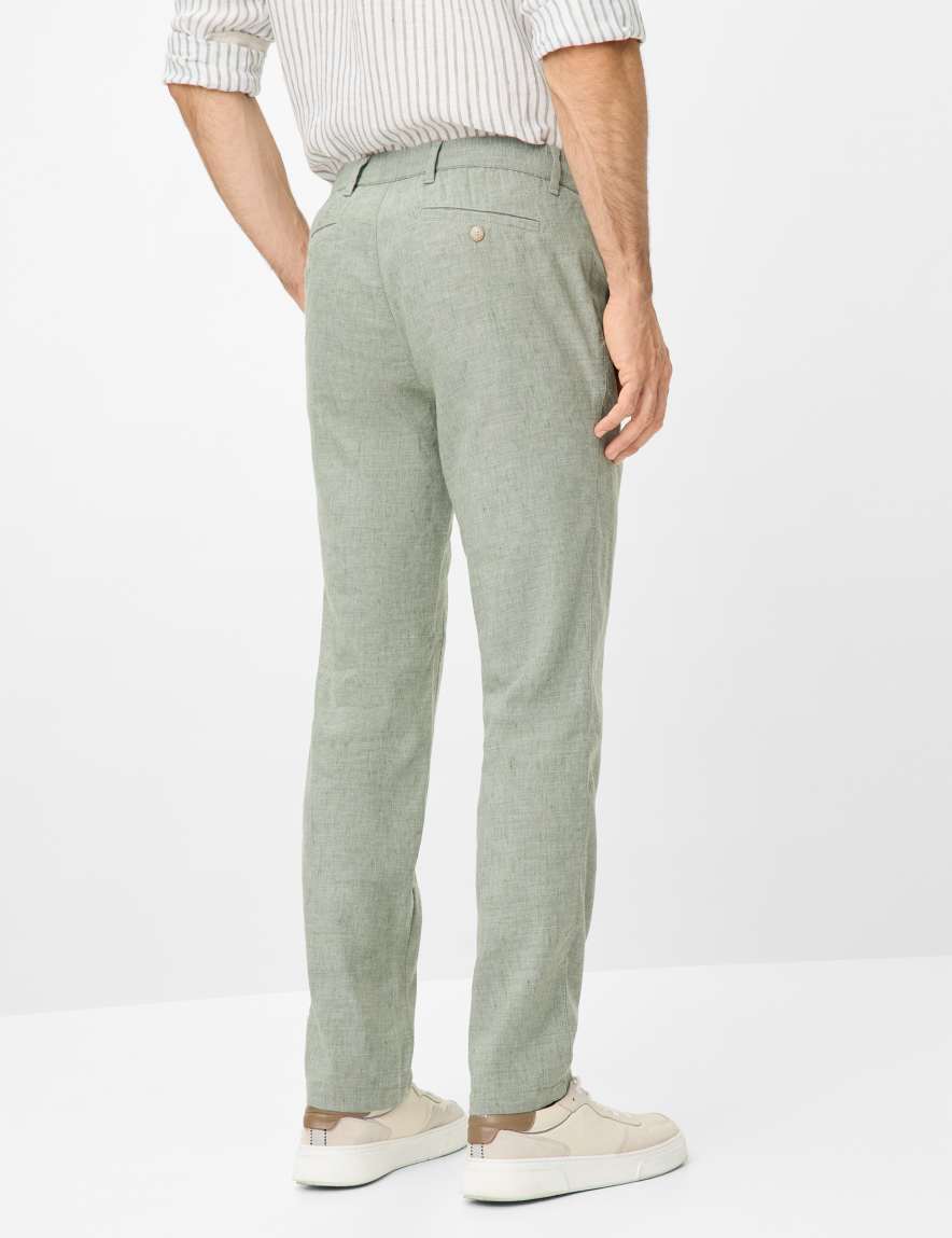 Eurex By Brax Men's Fashion Pants | Chinos Style TILL Green Regular Fit