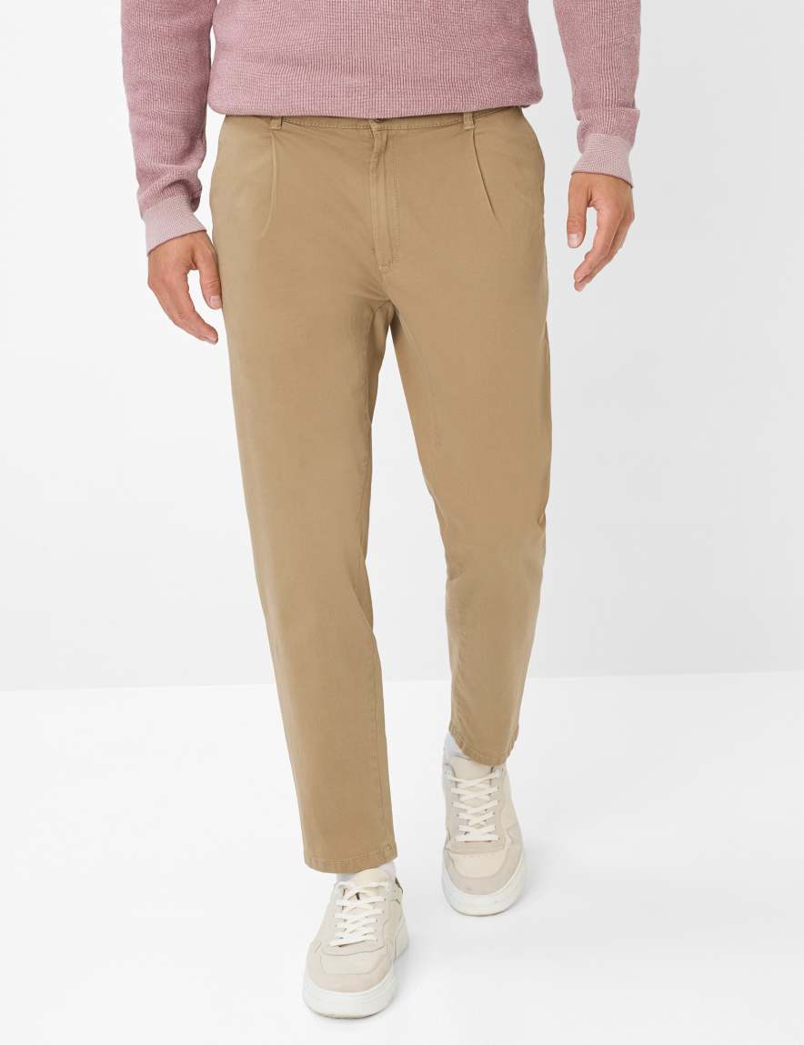 eurex by brax Men's fashion Pants | Chinos Style TINO Beige Relaxed Fit