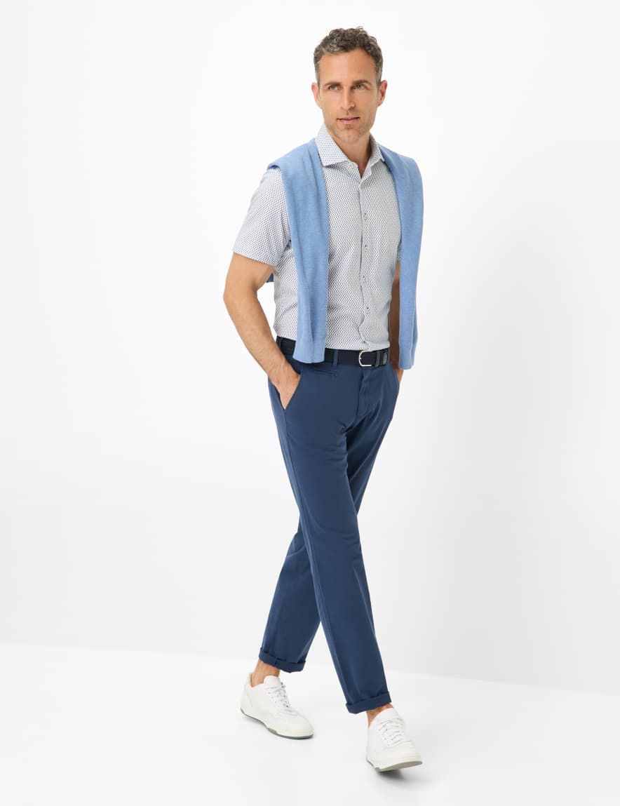 Eurex By Brax Men's Fashion Pants | Chinos Style TORGE Blue Regular Fit